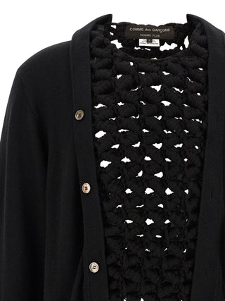 Black Wool Cardigan