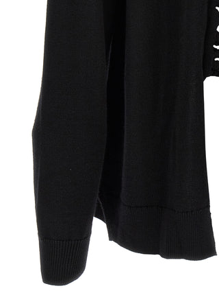 Black Wool Cardigan
