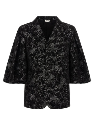 Black Polyester Blazer