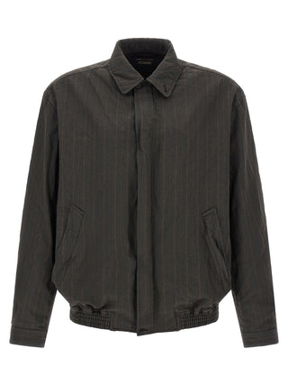 Brown Polyester Bomber