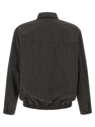 Brown Polyester Bomber