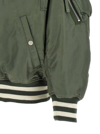 Bicolor Nylon Bomber