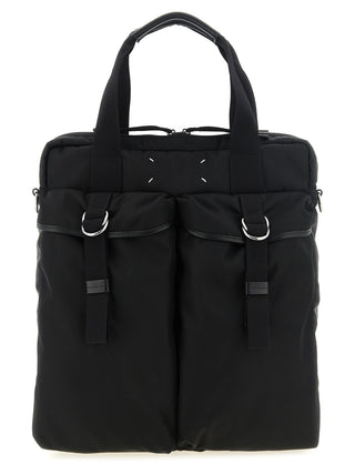 Black Polyamide Tote Bag