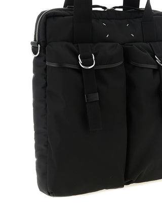 Black Polyamide Tote Bag