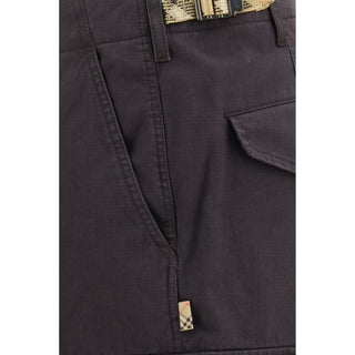 Brown Cotton Cargo Pants