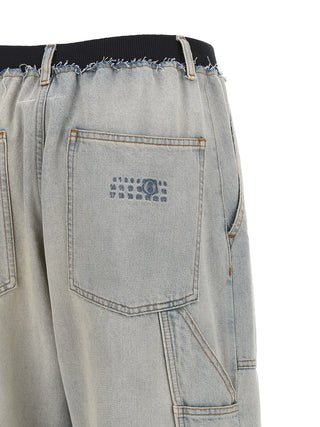 Blue Cotton Relaxed Fit Jeans