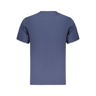 Blue Cotton Men's T-Shirt