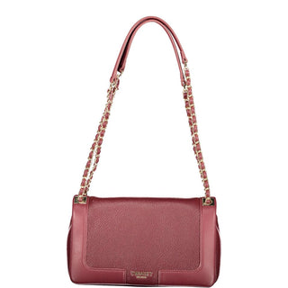Red Polyurethane Women's Bag