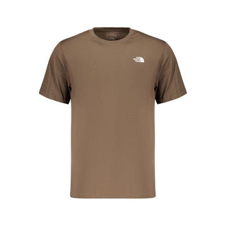 Brown Cotton Men's T-Shirt