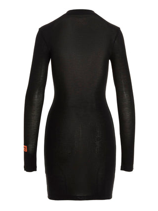 Black Polyester Short Dress