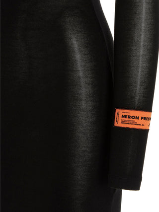 Black Polyester Short Dress