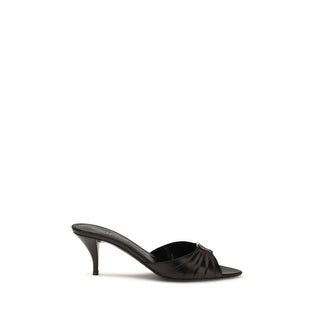 Black Calf Leather Bos Taurus Sandals