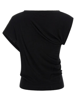 Black Viscose T-Shirt