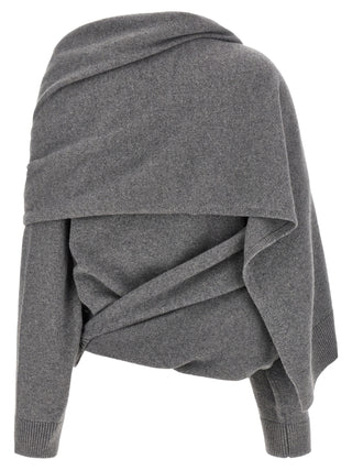 Gray Wool Cardigan