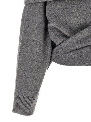 Gray Wool Cardigan