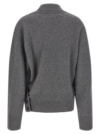 Gray Wool Cardigan