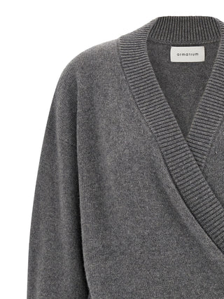 Gray Wool Cardigan