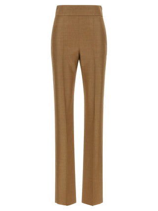 Beige Virgin Wool Dress Pants