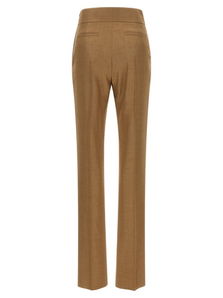 Beige Virgin Wool Dress Pants