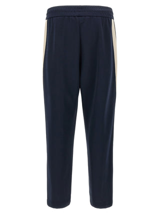 Blue Polyester Joggers (Workout Pants)