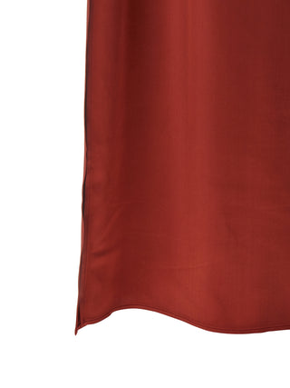 Red Viscose Long Dress