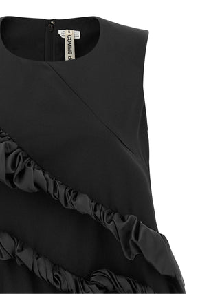 Black Polyester Short Dress