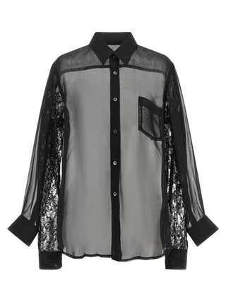 Black Polyester Blouse