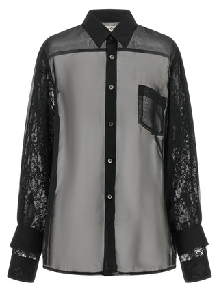 Black Polyester Blouse