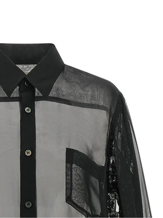 Black Polyester Blouse