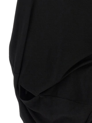 Black Wool Blouse