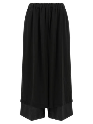 Black Wool Casual Pants