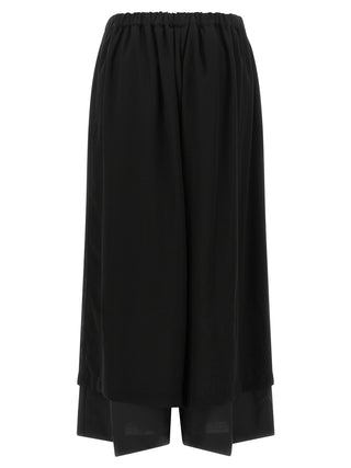 Black Wool Casual Pants