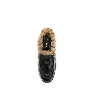 Black Calf Leather Bos Taurus Mules