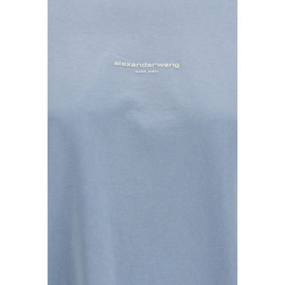 Blue Cotton Long Sleeve T-Shirt