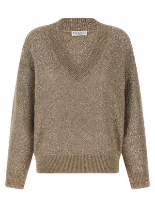 Beige Polyamide Cardigan