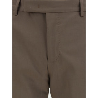Brown Wool Oves Aries Dress Pants