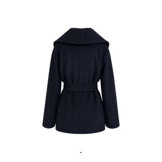 Blue Virgin Wool Coat