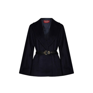 Blue Virgin Wool Coat