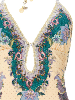 Multicolor Polyamide One-Piece Swimsuit
