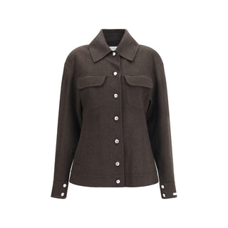 Brown Wool Oves Aries Full-Length Jacket