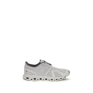 Gray Polyester Athletic Sneakers