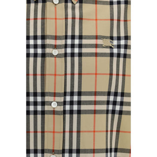 Beige Cotton Pattern Shirt