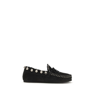 Black Calf Leather Bos Taurus Slip-On Loafers