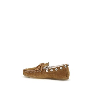 Brown Calf Leather Bos Taurus Slip-On Loafers