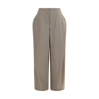Gray Wool Oves Aries Flared Pants