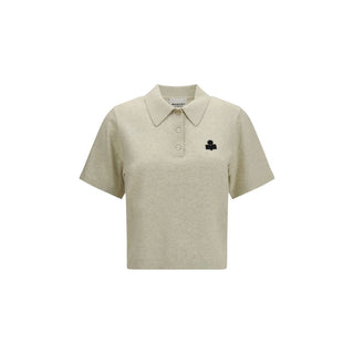 Gray Cotton Polo Shirt