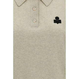 Gray Cotton Polo Shirt