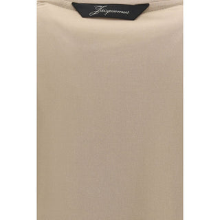 Beige Paper Long Sleeve T-Shirt