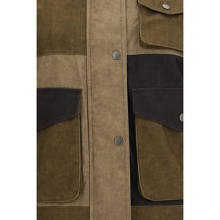 Bicolor Cotton Denim Jacket