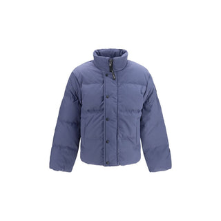 Blue Recycled Polyester Full-Length Jacket